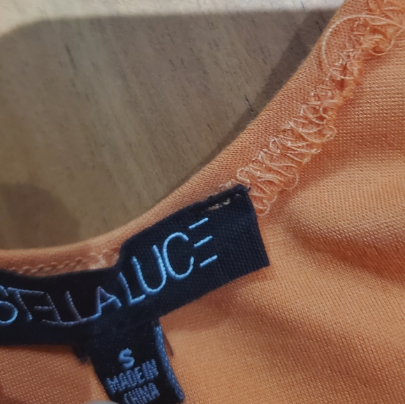 Stella Luce Pastel Orange Bodysuit - Picture 4 of 6